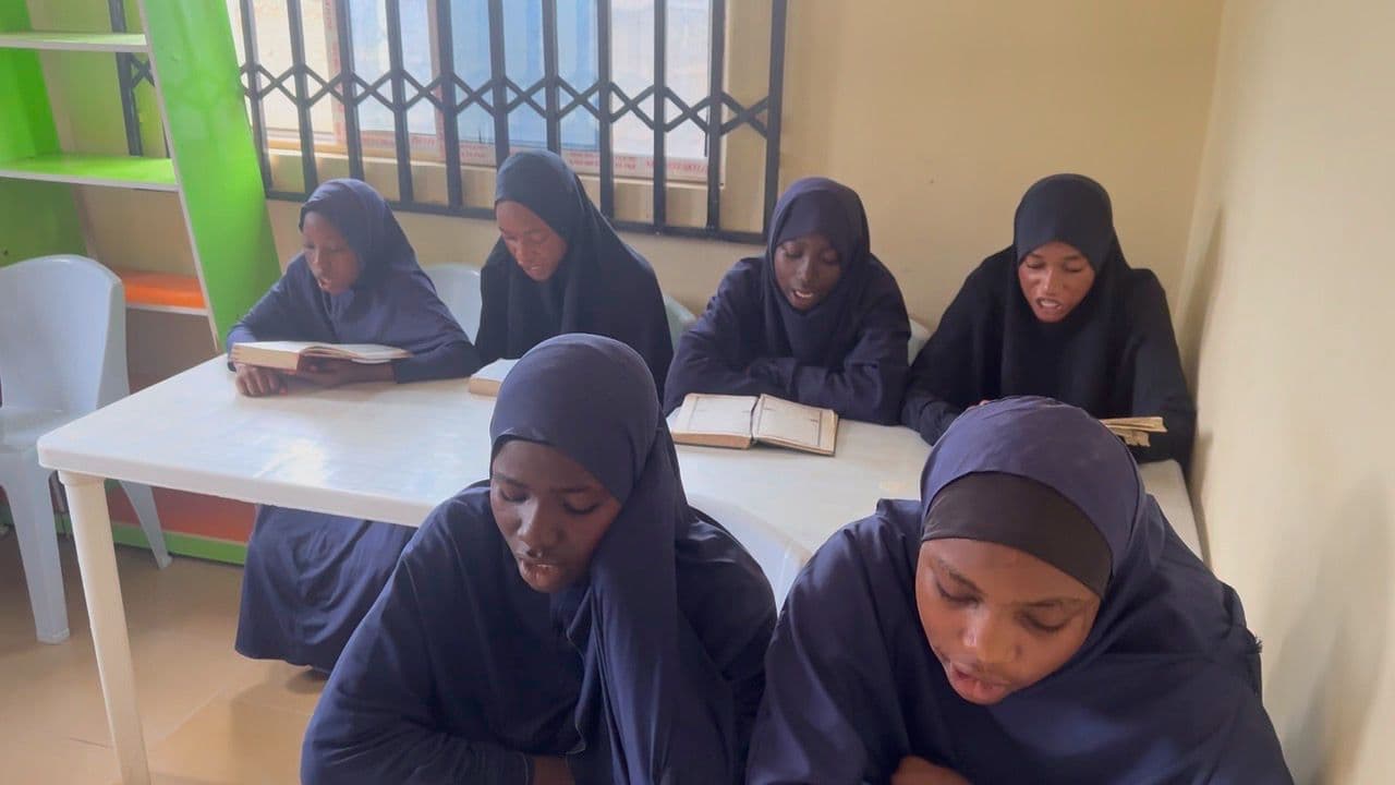Students studying in the classroom
